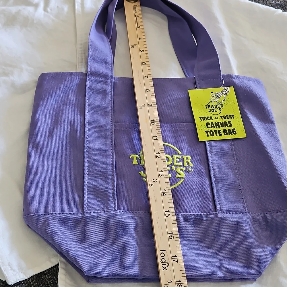 Trader Joe’s Mini Canvas Tote, Halloween colors, NWT